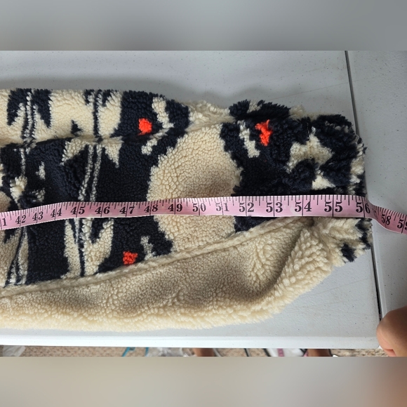 Free People Movement Hit The Slopes Salopette Fleece Overalls Fairisle W Sz XS - Picture 7 of 8